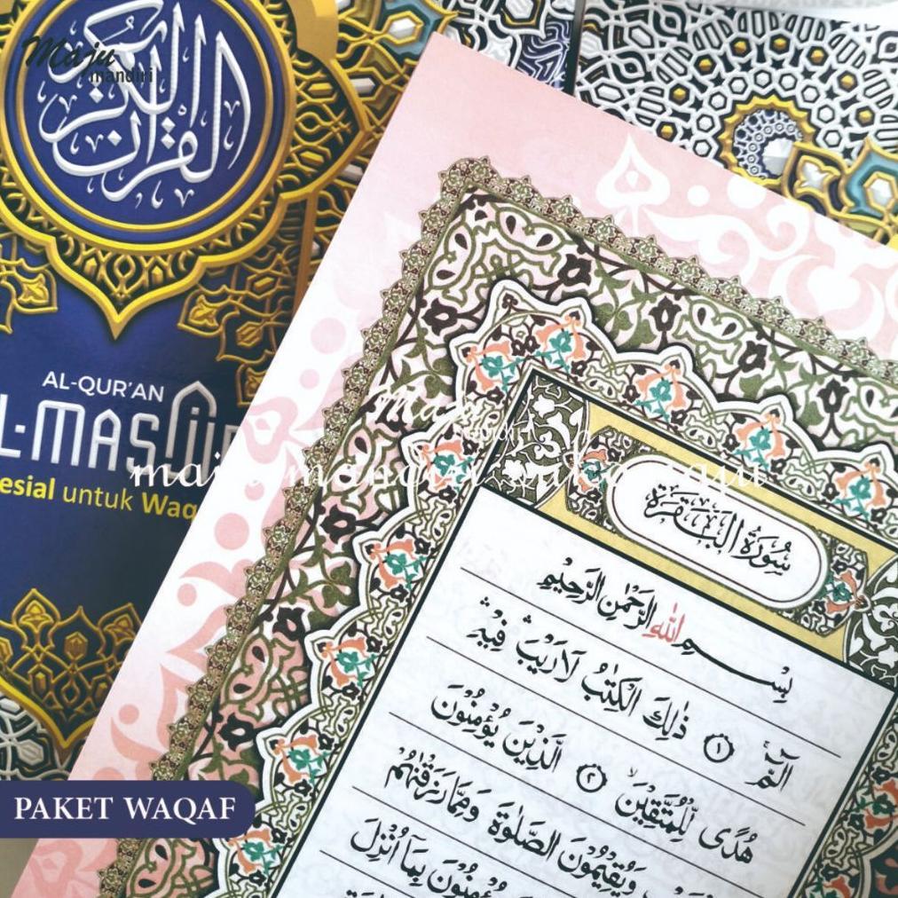 BEST SELLER ALQURAN TADARUS TANPA TERJEMAHAN UKURAN SEDANG A5 WAKAF MASJD RAMADHAN