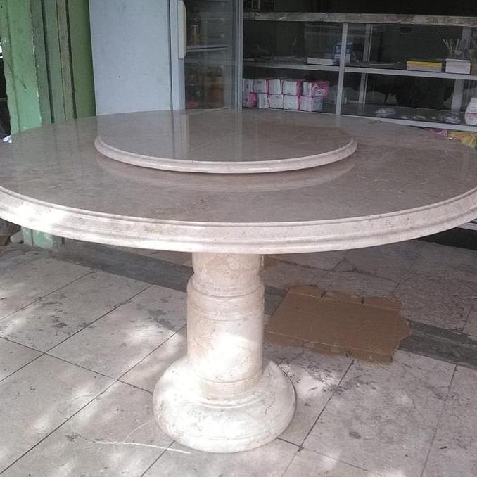 Terlaris Meja Makan Meja Putar Marmer