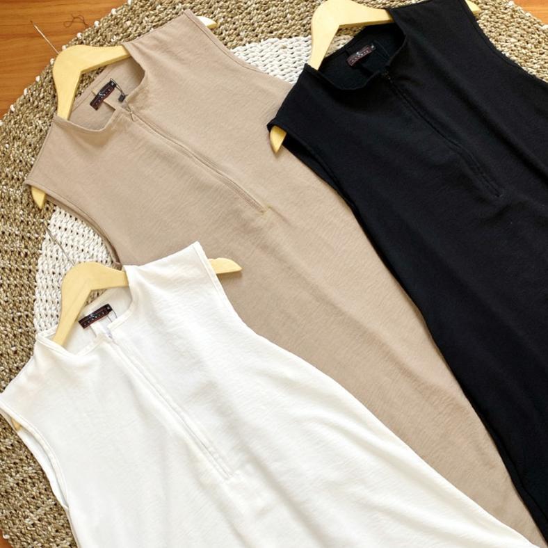 Inka Dress / inner kutung alaris / gamis kutung / inner gamis tanpa lengan / gamis inner / gamis bun