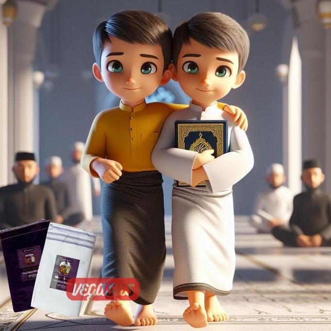 DB68 >> Sarung Anak Laki Junior SD,SMP 5-12 Tahun Warna Hitam Putih Polos Kain Sarung Cowok Untuk Ib