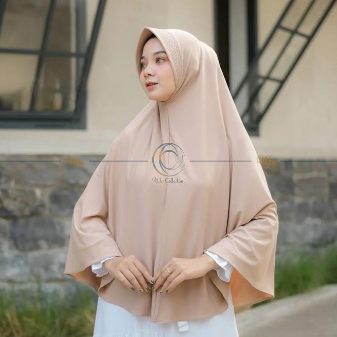 DV322 >> Bergo Instan Hamidah Jumbo Jersey Premium XL Panjang Muslim