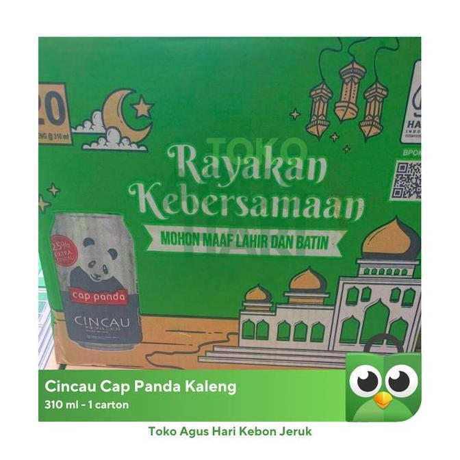 Cincau Cap Panda kaleng 1 dus isi 24 kaleng