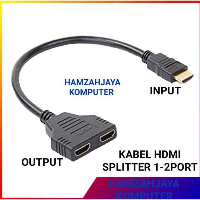 Deepflip- Hdmi Cabang/Hdmi Splitter/Hdmi Paralel 2Port ( 2In 1 Out ) 4.8