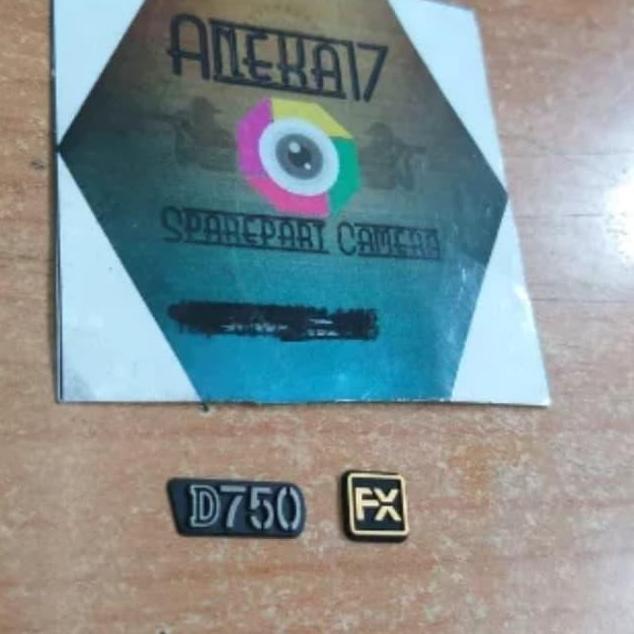 TERBARU - logo emblem for nikon d750 sepasang