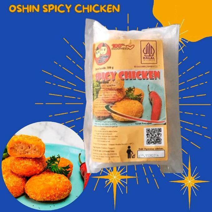 Oshin Spicy Chicken isi 12 Pcs | Telah Sertifikasi BPOM dan Halal MUI | Bento Halal Frozen Food