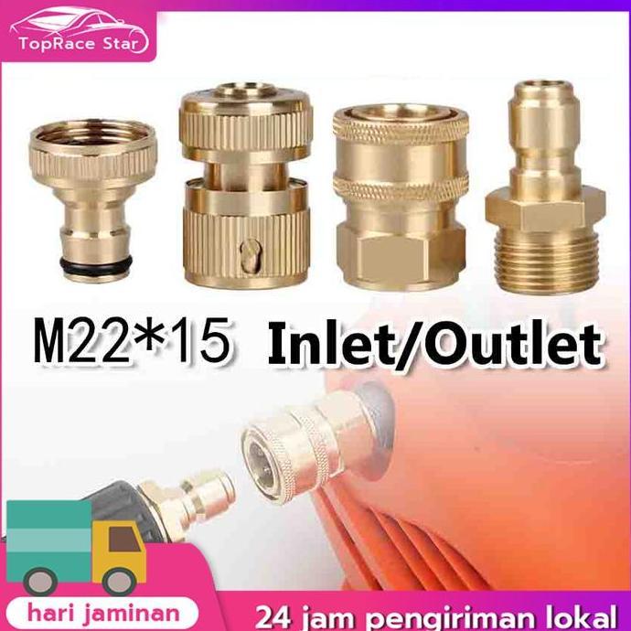 Konektor M22 Male & M22 Female Quick Release Untuk Pressure