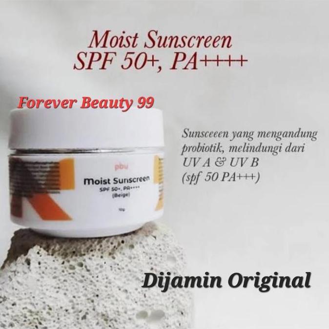 PBU Moist Sunscreen SPF 50 + PA ++++ Beige - water resistant sunblock