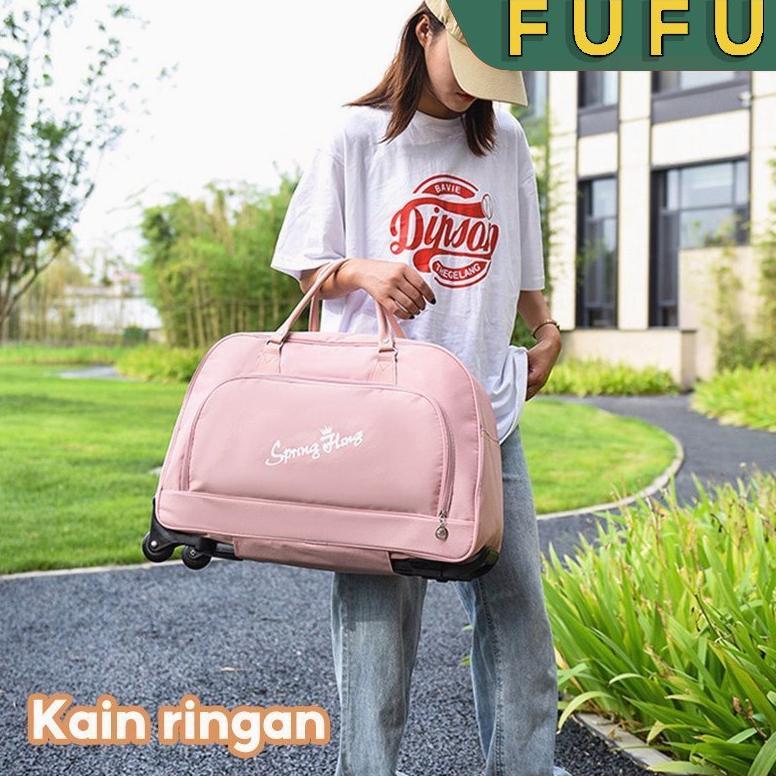 DISKON FUFU TAS TRAVEL TROLLEY/TAS PENYIMPANAN KAPASITAS BESAR/TAS PERJALANAN/TAS TRAVELLING/KOPER/T