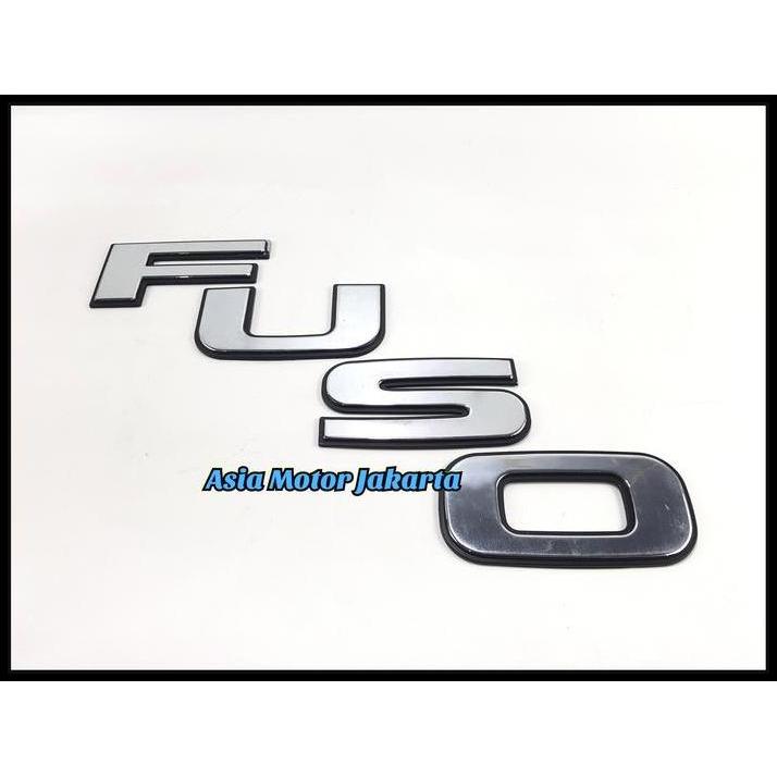 DISKON MARK - EMBLEM FUSO CHROME BESAR - TRUCK MITSUBISHI FUSO SUPERGREAT 