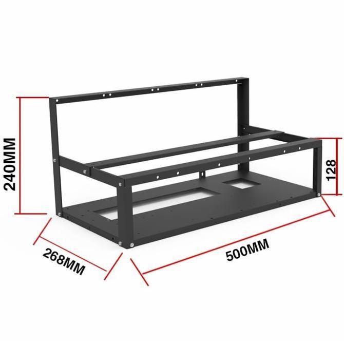 TERBARU - Rak Mining Rig Vga/Open Air Mining Frame Case/Mining Rig 6 / 8 GPU