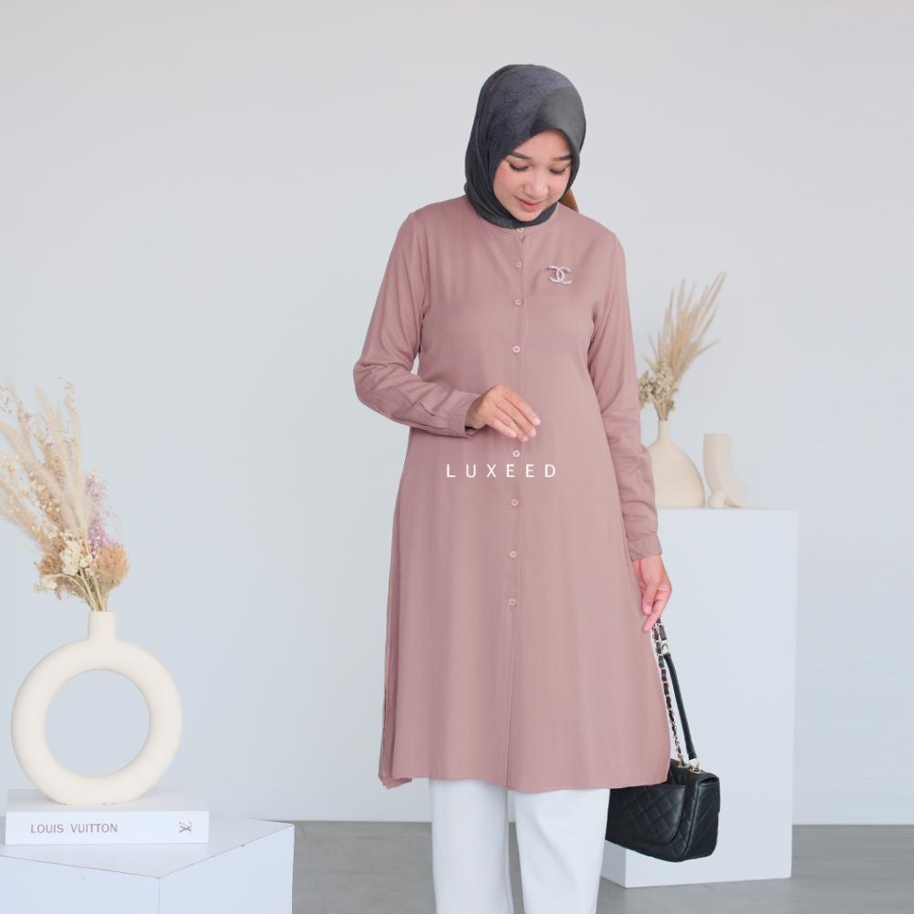 Tunik Wanita Terbaru Tunik Polos Wanita Tunik Twill Rayon Tunik Harian Tunik Basic Tunik Harian