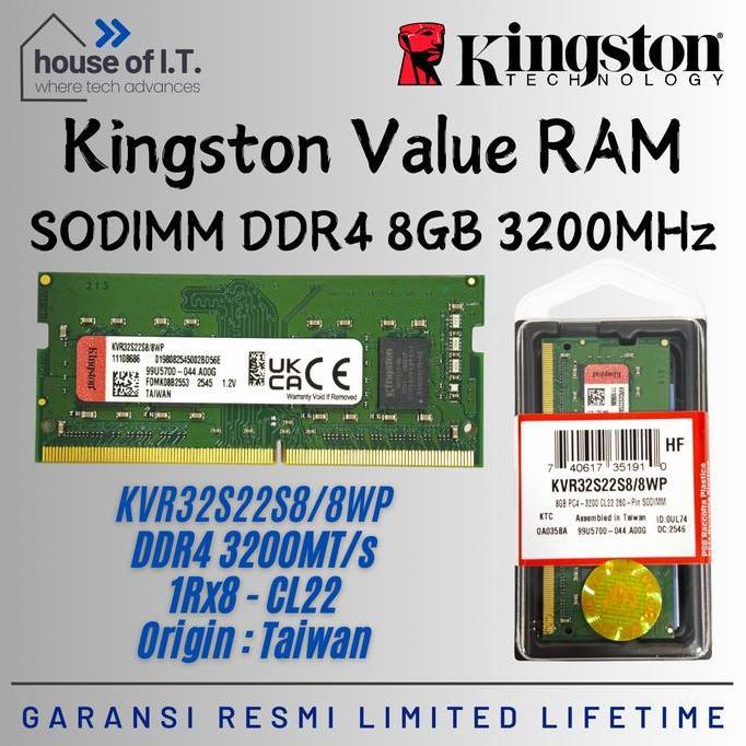 RAM Sodimm 8GB DDR4 3200MHz Kingston - Sodimm Kingston 8GB DDR4 3200MHz - Sodimm ADATA 8GB DDR4 3200