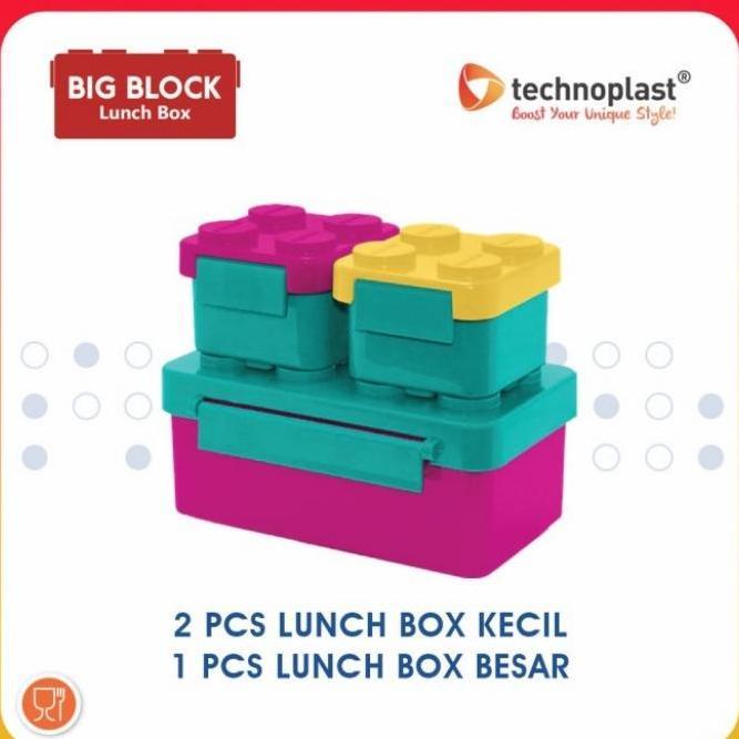 Technoplast Big Block Lunch set / Tempat Makan big block