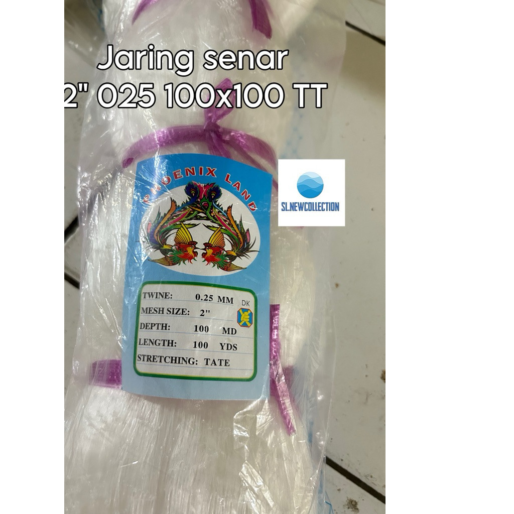 TERLARIS (COD) JARING IKAN SENAR 025 100x100 TATE (MATA MALANG) / JARING SENAR 025 / JARING PUKAT