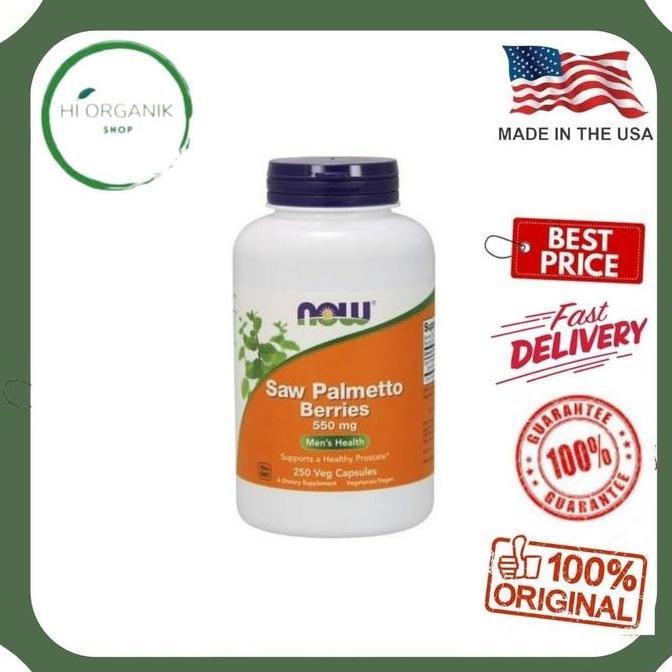 Now Foods Saw Palmetto Berries 550 Mg 250 caps - Vitamin Prostat pria