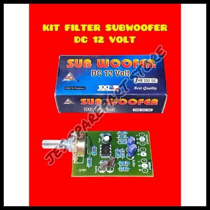 TERBARU KIT FILTER SUBWOOFER DC 12 VOLT 