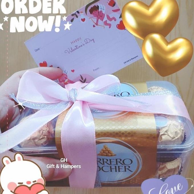 Ferrero Rocher 16s Coklat Valentine Natal Hari Ibu Mother's Day isi 16