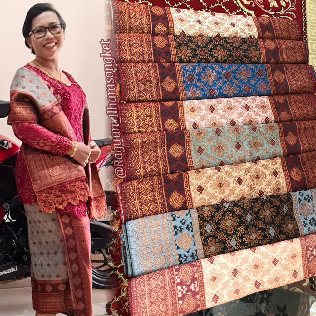 big promo super top terlaris songket palembang termurah , ragam motif songket atbm /songket tenun me