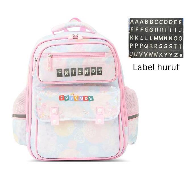 DS236 - Tas Ransel Anak Sekolah TK SD Perempuan Label Nama tas sekolah anak sd tas sekolah