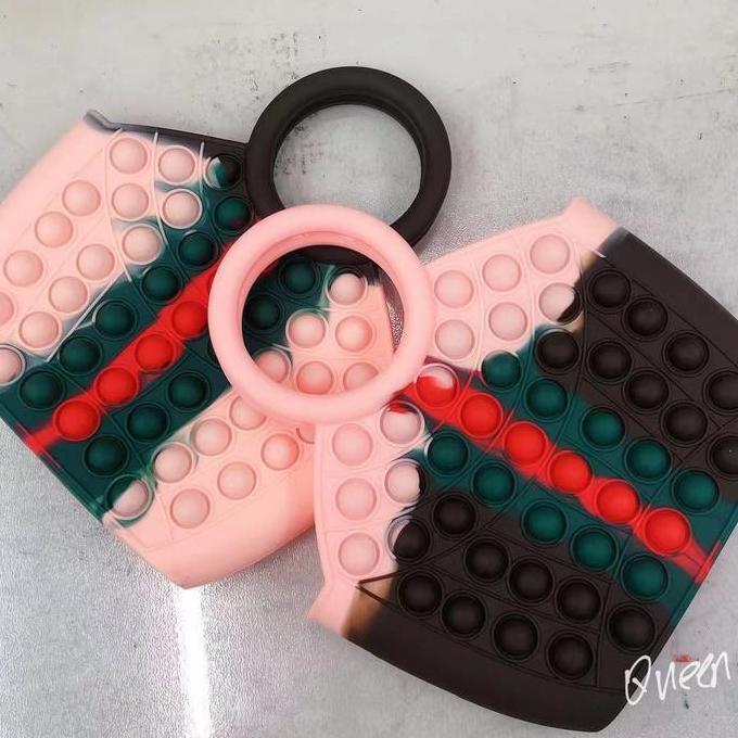 DI103 - Tas Pop It Jumbo Murah Rainbow Fashion Unicorn