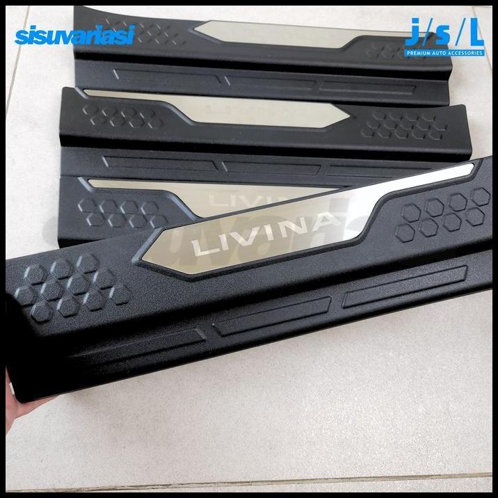 GRATIS ONGKIR PAKET SILLPLATE SAMPING & BELAKANG NISSAN LIVINA 2019-UP JSL | SILL PLATE AKSESORIS MO