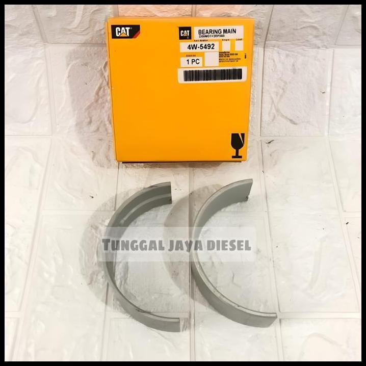 TERBARU METAL DUDUK BEARING CRANKSHAFT ENGINE 3406 3408 3412 PN 4W-5492 4W5492 