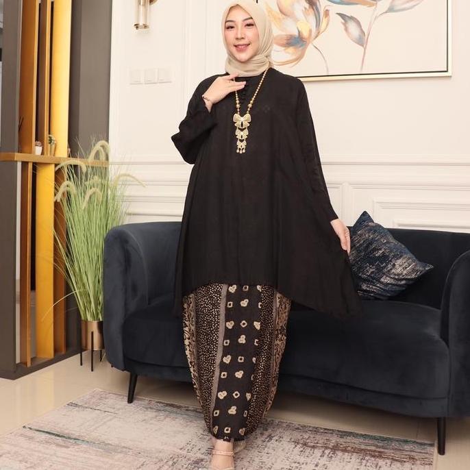 Set Batik Diana GIES - Baju Kondangan Wanita Muslim Semi Sutra