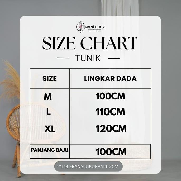 Imani Butik | Fashion Muslim Wanita Tunik Nesan Model Polos  Toyobo Atasan Panjang Katun Oversize Pu