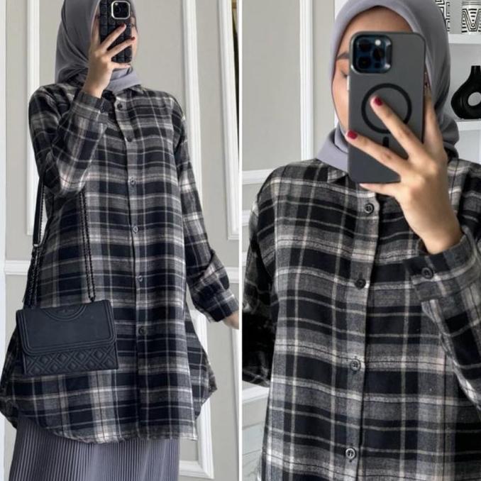 VALERIE flanel tunik / tunik flanel premium