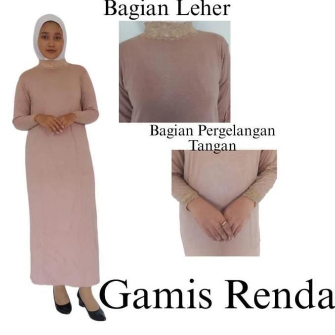 Gamis Renda Wanita Dress Panjang Renda