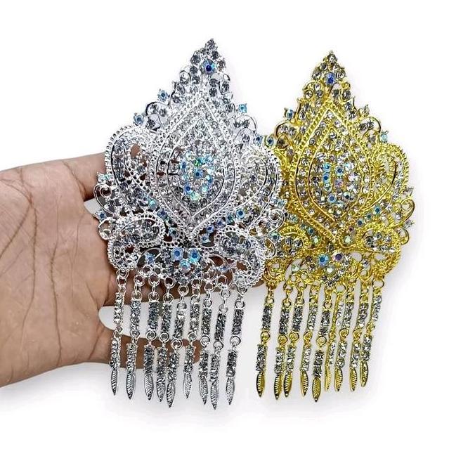 Bros wanita Kebaya Jumbo /BrosnJurai Permata Fuul Jumbo Gold Silver/Bros KutuBaru Mewah/Bros Pesta C