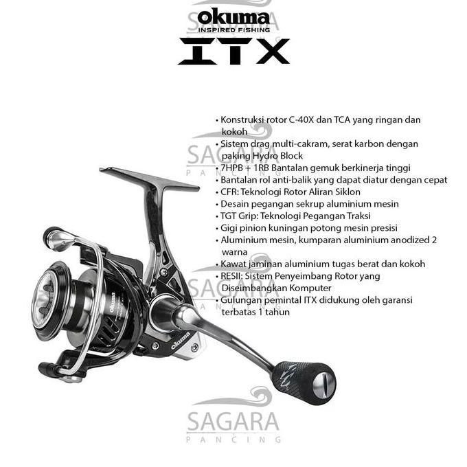 Reel Okuma ITX | Reel Ultra Light | Reel UL | Reel Pancing Spinning Power Handle (TERBAIK) (TERBARU)