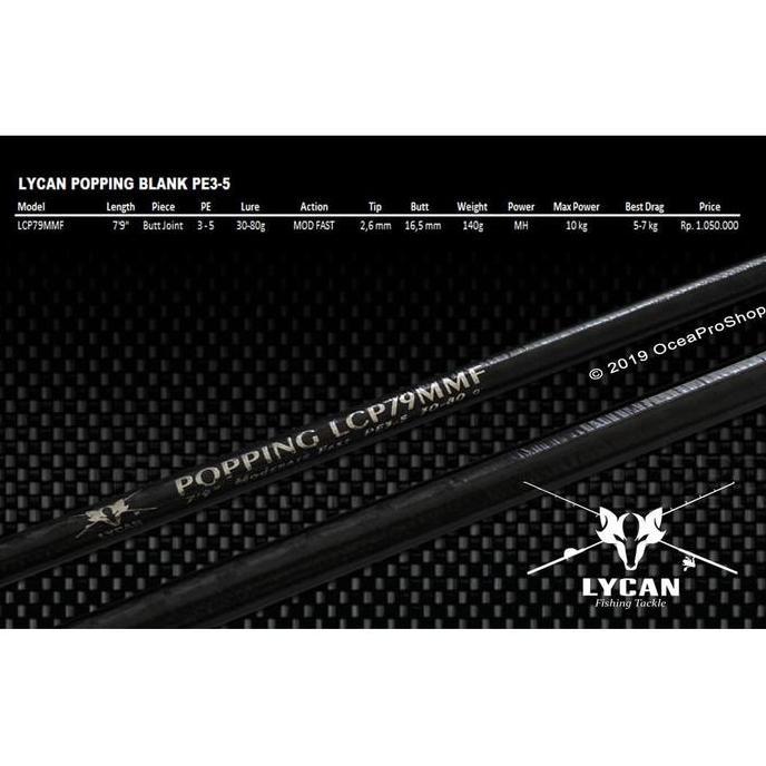 Lycan XXX Popping Custom Blank Series (TERBAIK) (TERBARU) (TERMURAH)