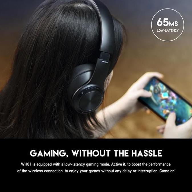 FANTECH WH01 Wireless Bluetooth Gaming Headset Type C Charging (TERBAIK) (TERBARU) (TERMURAH)