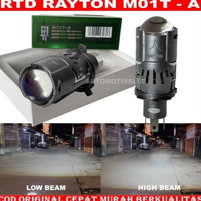 Promo RTD RAYTON - ORIGINAL MINI LED PROJECTOR H4 M01T A RTD RAYTON BLUELENS MOBIL MOTOR HEADLIGHT H