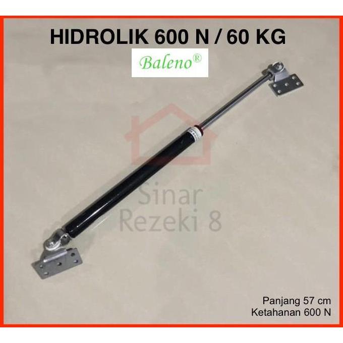 Hidrolik Gas Spring 600 N 60 Kg Pintu Kap Mobil Ranjang Lemari BISA GRAB