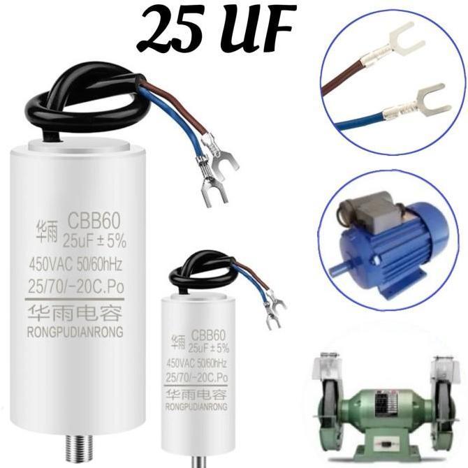 Kapasitor 25uf 450v Kapasitor Kompresor Listrik 25uf Kapasitor Cbb60 25uf Kapasitor 25uf 450v Capaci