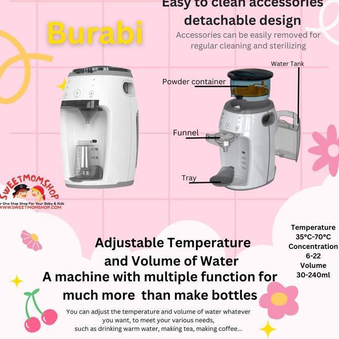 Burabi Smart Formula Milk Maker COMPACT / Burabi Mesin Susu Formula