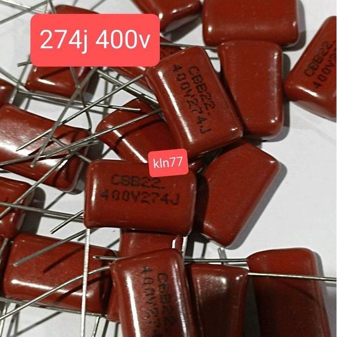 10pcs kapasitor milar 274J 400v 274 J 400 volt 400v mylat cbb 274J BEST QUALITY