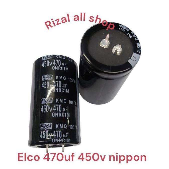 Elco 470uf 450v nippon original [1pcs] TERMURAH
