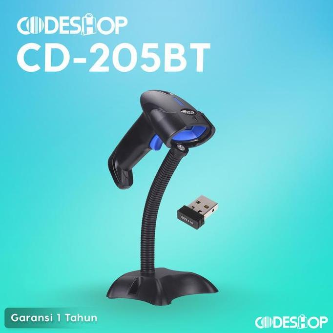 DS349 >> CODESHOP CD-205 CD205 2 DIMENSI BARCODE SCANNER BLUETOOTH ORIGINAL