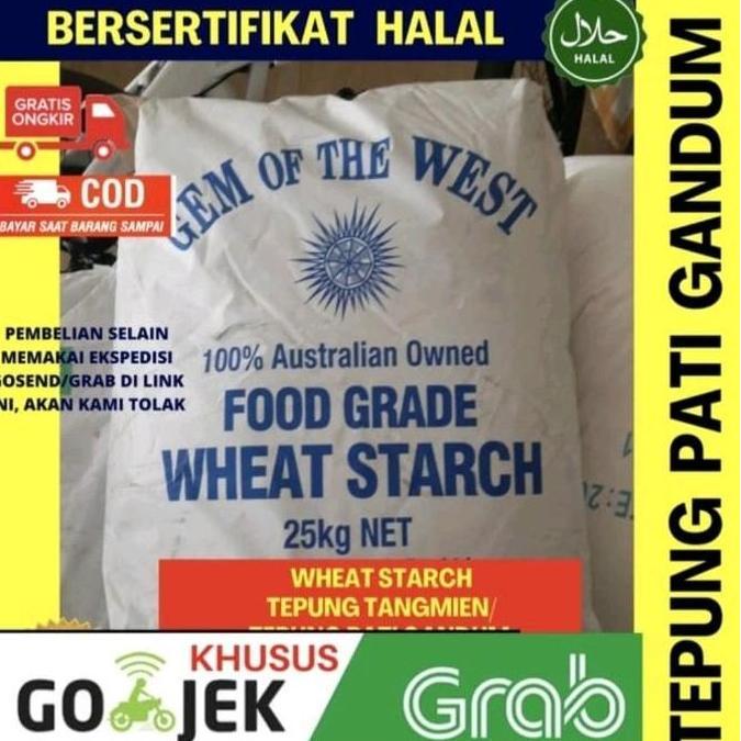 Wheat starch 25 kg KHUSUS GOSEND / Tepung Pati Gandum / Tang mien