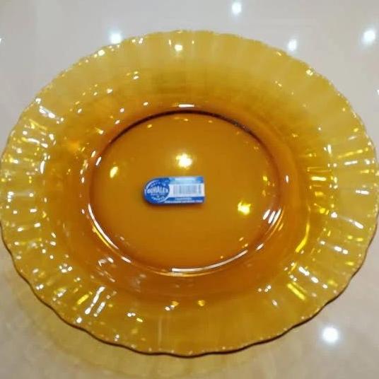 6 pcs PIRING MAKAN DURALEX AMBER SOUP made in France DS