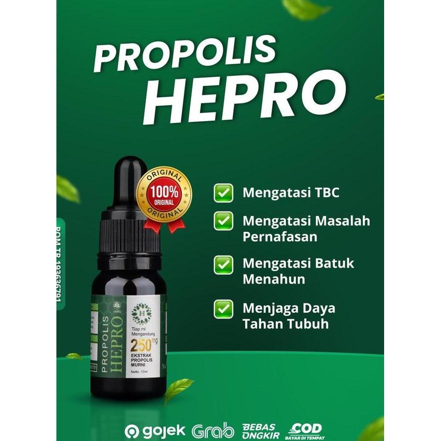 TERMURAH - Propolis Hepro Asli Original 2 Botol  Bonus Trigona Gold 100 Kapsul