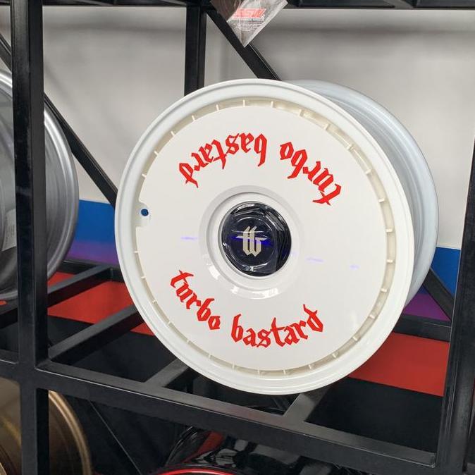 Terlaris Velg Turbo Bastard Wheels Original Ring 15 4X100 Putih Hitam