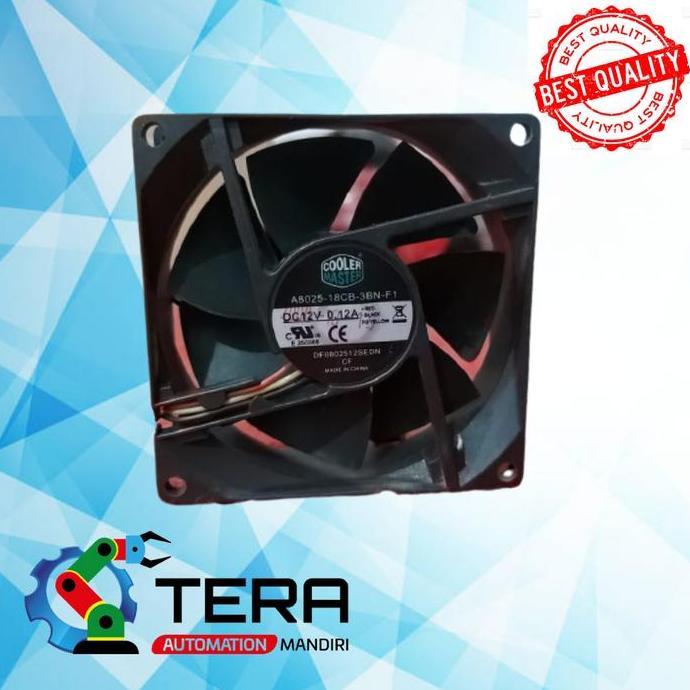 BEBAS ONGKIR - Cooler Master 8CM MODEA8025-18CB-3BN-F1, 12V 0.12A, 80x15mm (80x1.5cm)