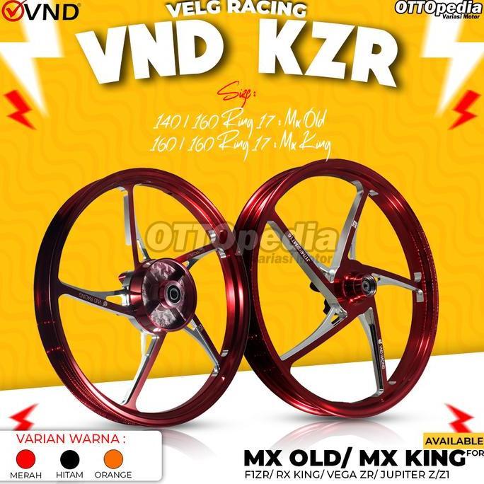 Terlaris Vnd Velg Racing Kzr Palang 5 Ring 17 Original Untuk Mx Old & Mx King 160/160-17 Sporty Oran