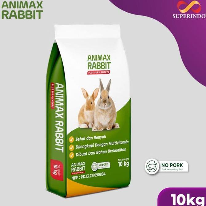 Terlaris Animax Plus Rabbit Food 10Kg - Makanan Kelinci Animax Plus Rabbit Food 10Kg