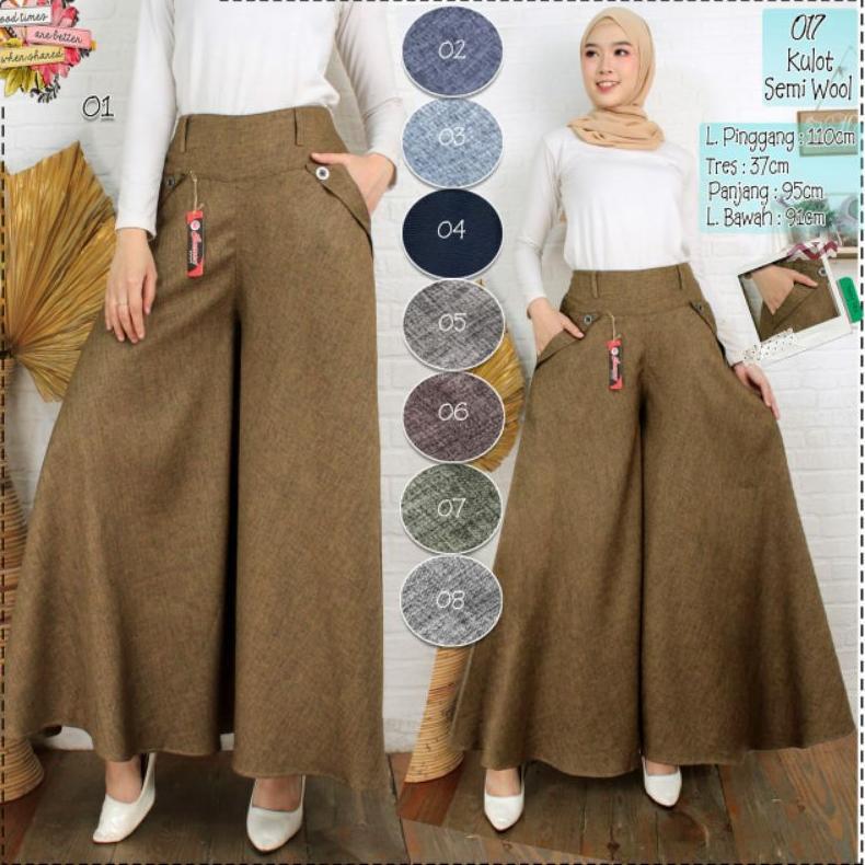 kulot payung/kulot pallazo/kulot lebar/kulot semi woll/celana wanita