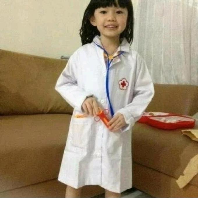 Awet Baju Dokter Anak Kostum Dokter Kostum Anak Jas Dokter Putih Sneli Anak Kostum Karnaval Baju Pro